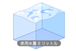 使用水量8リットル